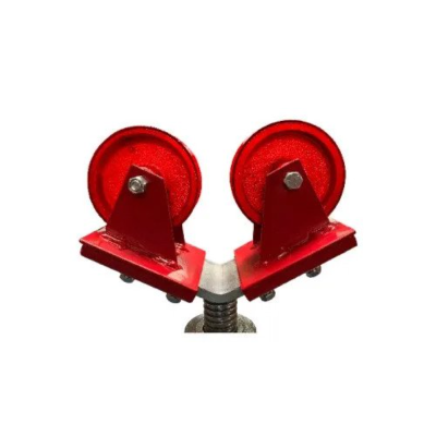 Key Plant Slip on Steel Wheel Head (Pair) - For use with KPJH-100A Fixed Leg Pipe Stand