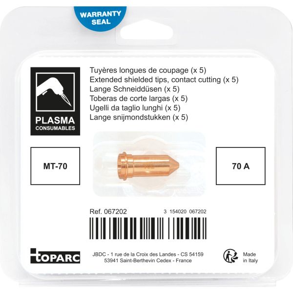 MT70 Long Cutting Tip 70A - Pack of 5