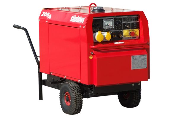 Shindaiwa ECO 200 Diesel Welder Generator on Castor Wheels