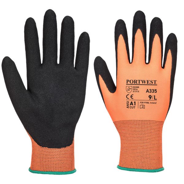 Small image of a portwest A335 Dermi-Grip NPR15 Nitrile Sandy Glove