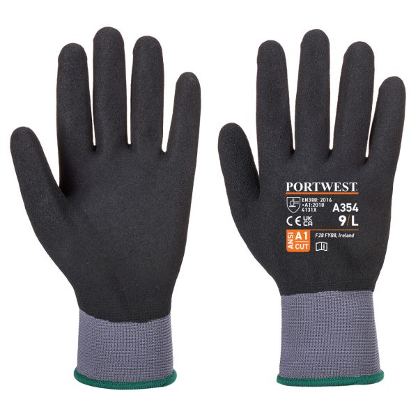 Small image of a portwest A354 DermiFlex Ultra Pro Glove - Nitrile Sandy