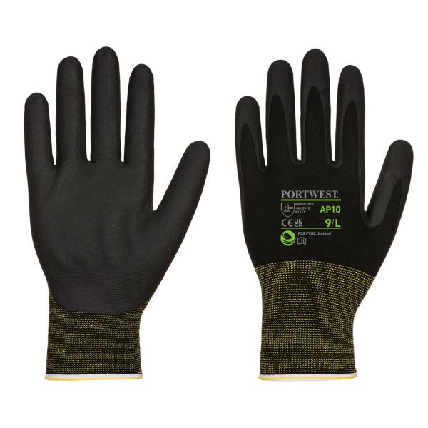 Small image of a portwest AP10 NPR15 Foam Nitrile Bamboo Glove (Pk12)