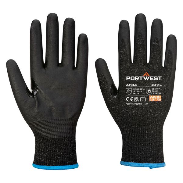 Small image of a portwest AP34 LR15 Nitrile Foam Touchscreen Glove (Pk12)