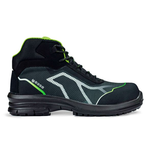 OREN TOP S3 SRC Black/Green -  B0979 - Safety Boot