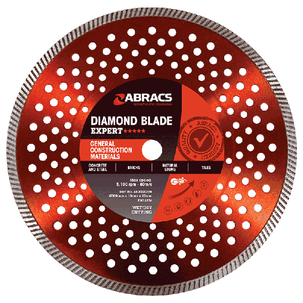 Abracs Expert ***** 12" (300MM) General Construction Material Diamond Cutting Blade