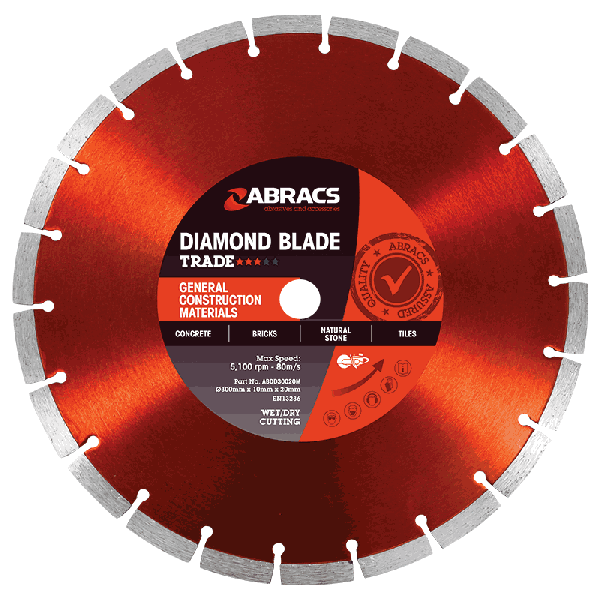 Abracs Trade *** 14" (350MM) General Construction Material Diamond Cutting Blade