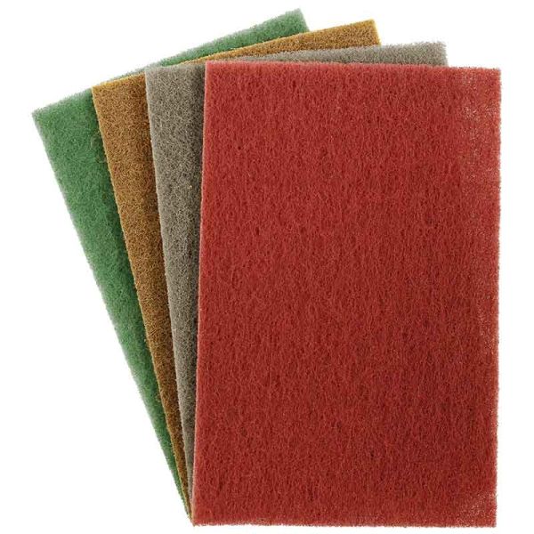 Abracs Flexible "Scotch-Brite" Style Non-Woven Abrasive Handpads - Coarse (Brown)