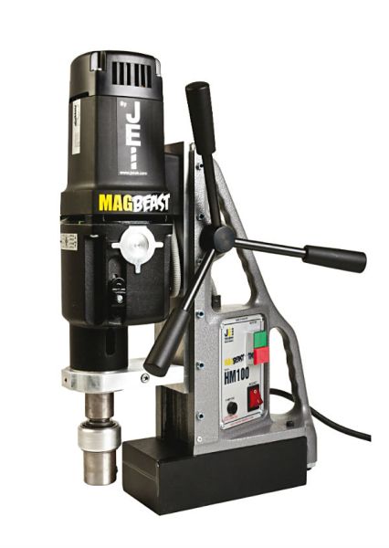 Find here a Mag Drill from JEI. This JEI Mag Drill is also known as the JEI MagBeast HM-100T Mag Drill. All Rotabroach and Magdrill HSS Cutters and Mag Drill Bits fit this machine. 