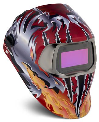 3M Speedglas 100 Welding Helmet 3/8-12 Razor Dragon