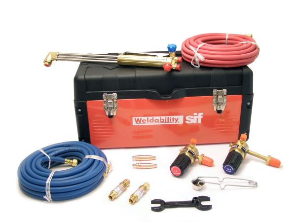 This is an image of a This is an image of a Toolbox Cutting & Welding Heavy Duty Kit - Oxygen/ Propane